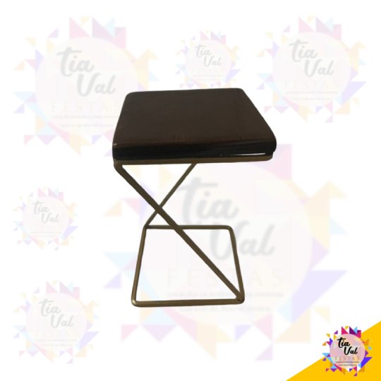 PORTA DOCE DOURADO COM MADEIRA PEQUENO