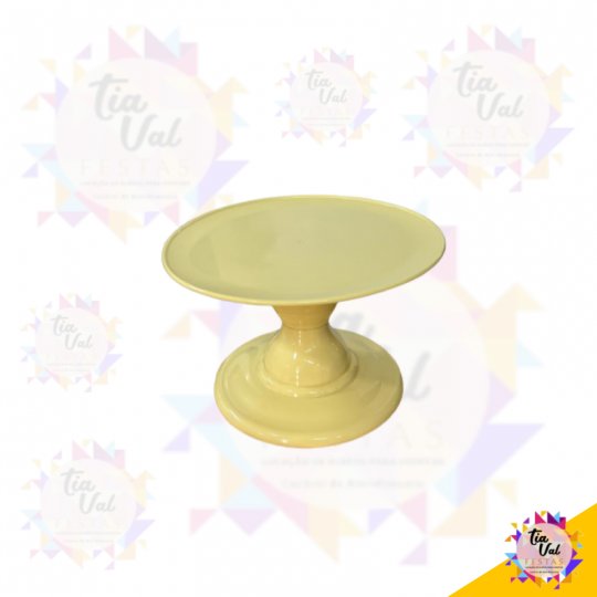 PORTA DOCES - AMARELO - PEQUENO - PLASTICO