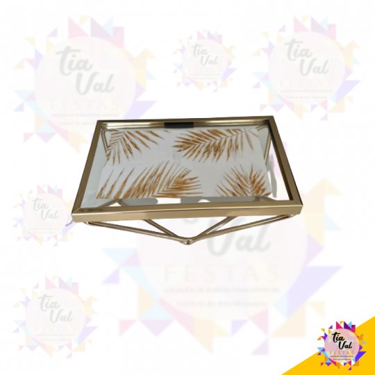 PORTA DOCES DOURADO DIAMANTE RET PP 10 X 15