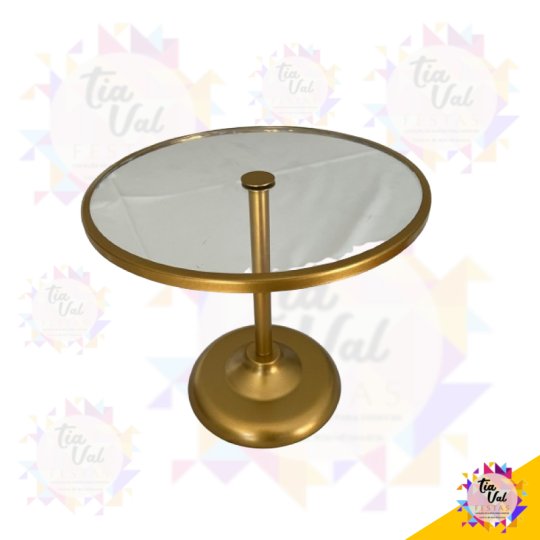 PORTA DOCES DOURADO FOSCO - MEDIO