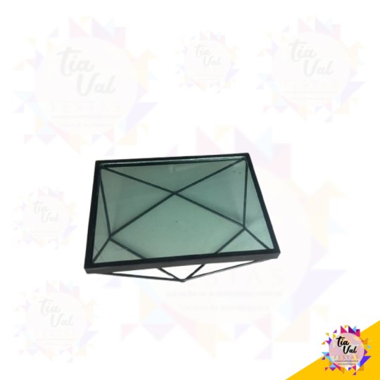 PORTA DOCES PRETO 20X15