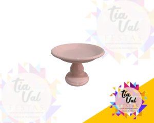 Foto de PORTA DOCES REDONDO ROSA CLARO 17 CM - P