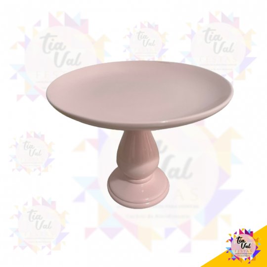 PORTA DOCES REDONDO ROSA CLARO 27 CM - G