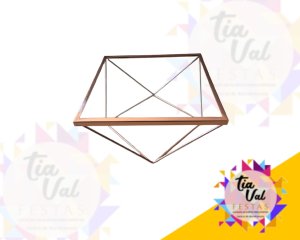 Foto de PORTA DOCES ROSE DIAMANTE QUADRADO MEDIO