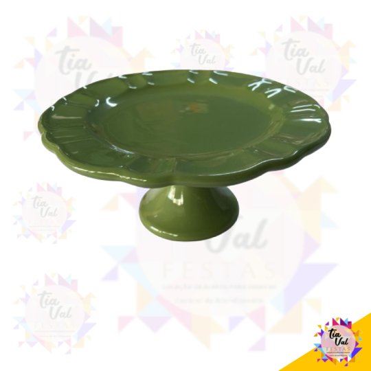 PORTA DOCES VERDE - BABADO MEDIA  12 X 25