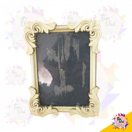 PORTA RETRATO DOURADO 13 X 18 CM