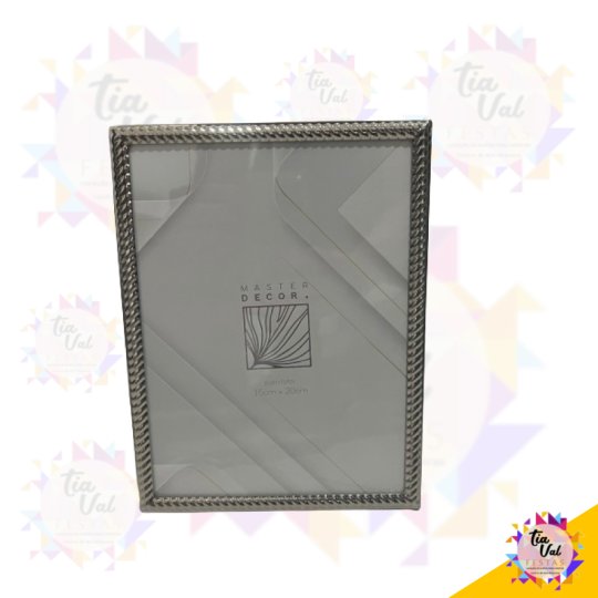 PORTA RETRATO PRATA - 15 X20