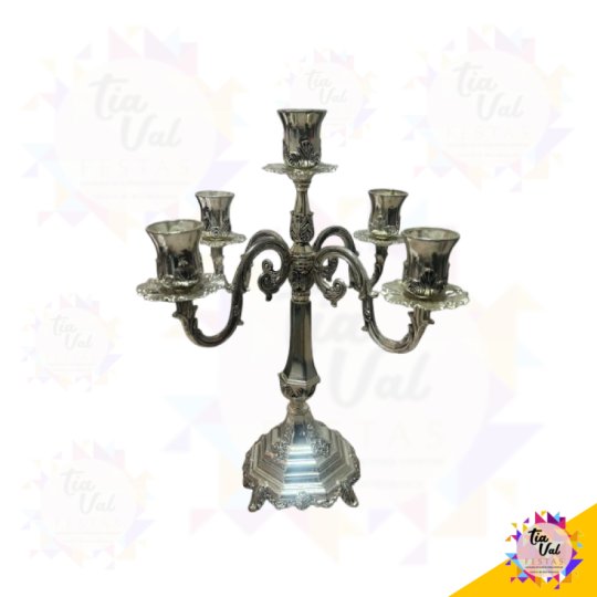 PRATA CANDELABRO 5 VELAS