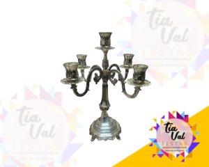 Foto de PRATA CANDELABRO 5 VELAS