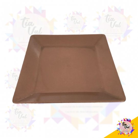 PRATO QUADRADO ROSE (GRANDE)