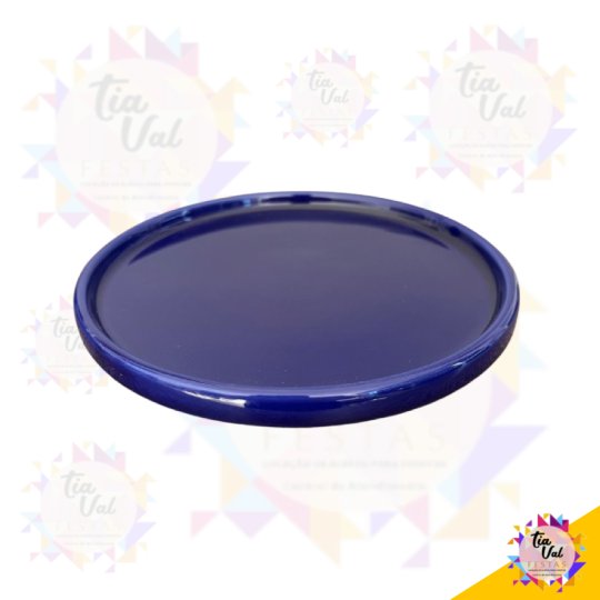 PRATO REDONDO AZUL 20 CM