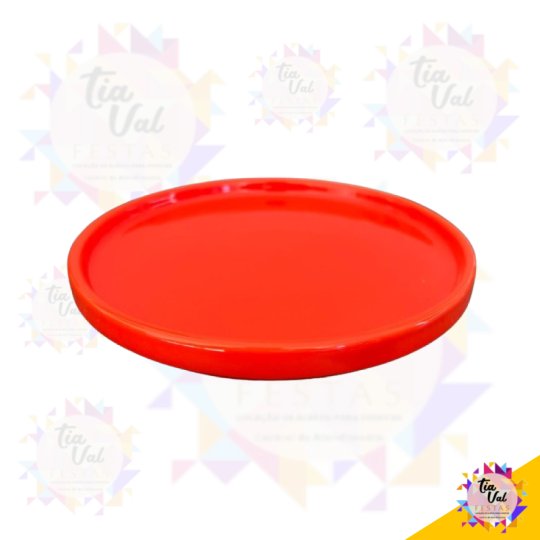 PRATO REDONDO LARANJA 20 CM