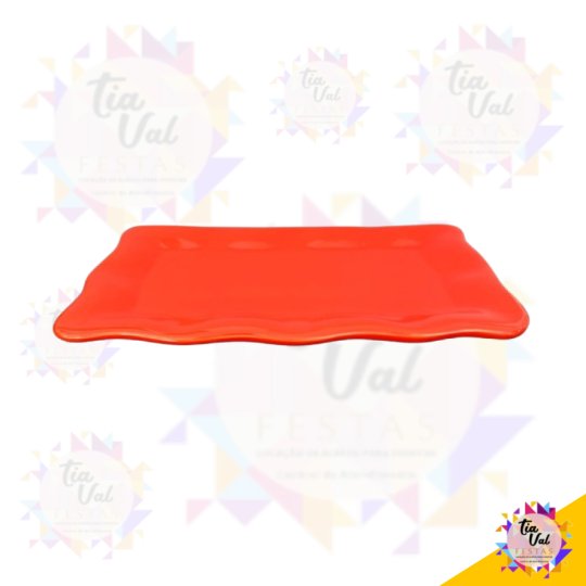 PRATO RETANGULAR BAABDO LARANJA