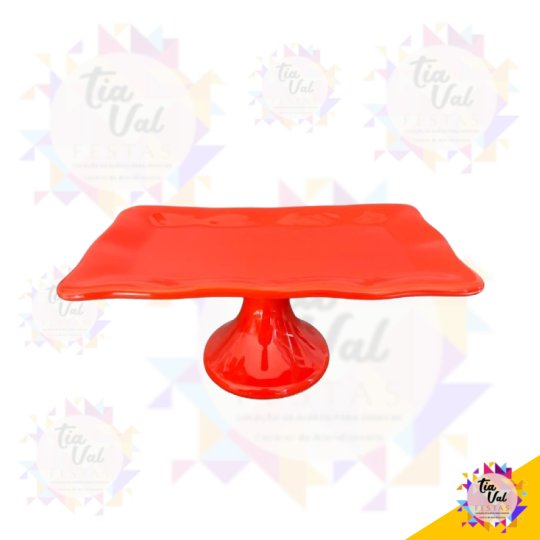 PRATO RETANGULAR LARANJA BABADO C/ PE