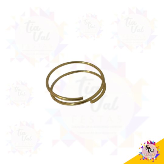 PRENDEDOR P/ GUARDANAPO -DOURADO - ARAMADO