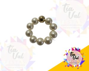 Foto de PRENDEDOR PARA GUARDANAPO PEROLA COM PRATA G