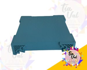 Foto de BANDEJA QUADRADA -  AZUL CLARO - 20 X 20 - MDF