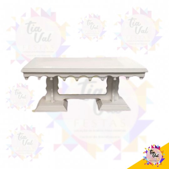 MESA BRANCA BAIXA GOTA