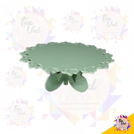 PROVENÇAL VERDE BEBE BOLEIRA FLOR NAS BORDAS ***