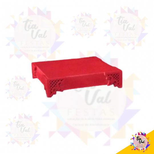 BANDEJA RETANGULAR - VERMELHA