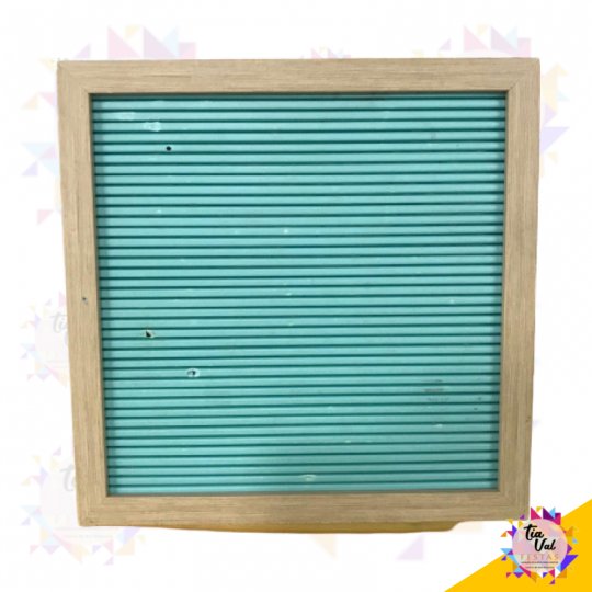QUADRO AZUL COM LETRAS