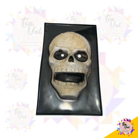 QUADRO CAVEIRA - HALLOWEEN - 20 X 32 CM