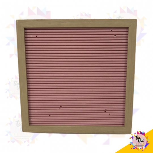 QUADRO ROSA COM LETRAS