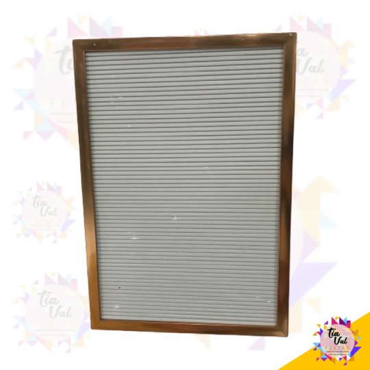 QUADRO ROSE COM BRANCO COM LETRAS