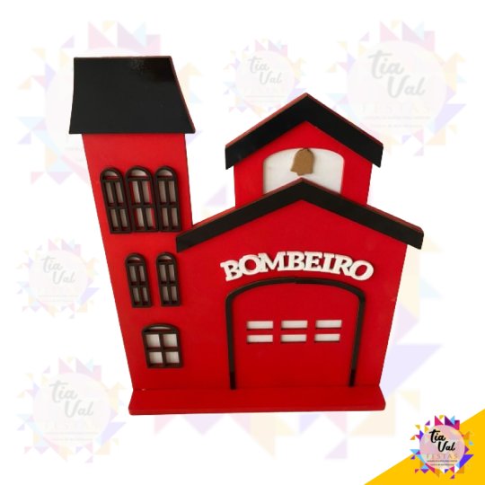 QUARTEL PREDIO BOMBEIRO - MDF - 31 X 24