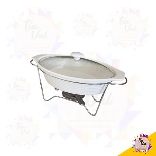RECHAUD OVAL PEQUENO - PORCELANA