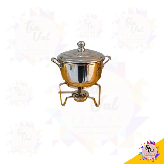 RECHAUD PRATA - MENOR - 4 PEÇAS ***