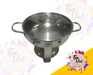 Foto de Rechaud redondo 3,8 l tampa de vidr - INOX