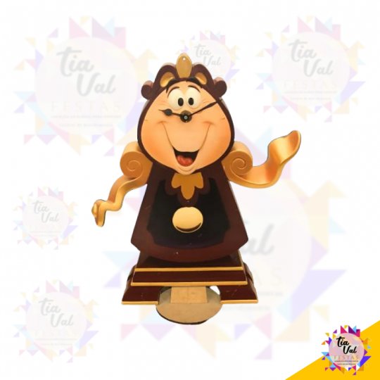  COGSWORTH CLOCK - BELA E A FERA - MDF - 65 X 52