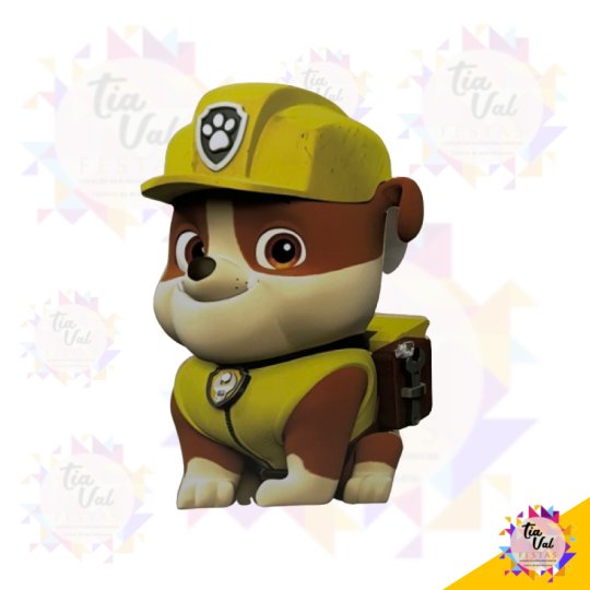 FIGURA RUBBLE M  - PATRULHA CANINA - S/ PE