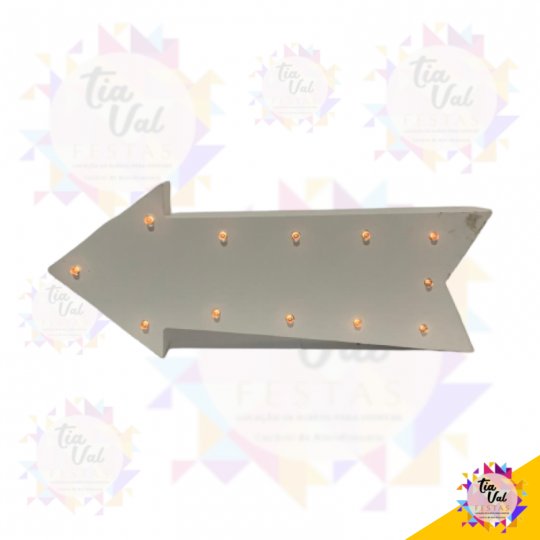 SETA BRANCA ILUMINADA MDF