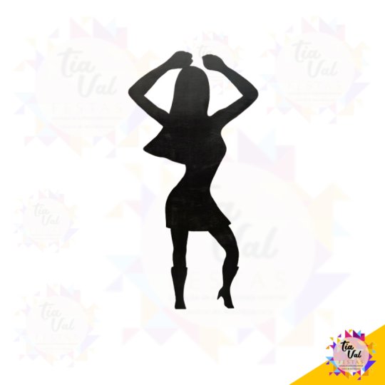 SILUETA FEMININA - PRETA 