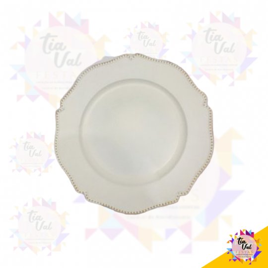 SOUSPLAT MARFIM COM BORDA DOURADA