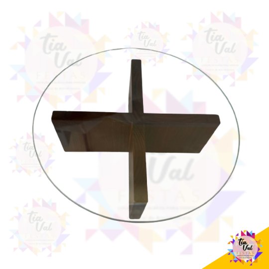 SUPORTE RUSTICO COM VIDRO 10 X 25 X 25