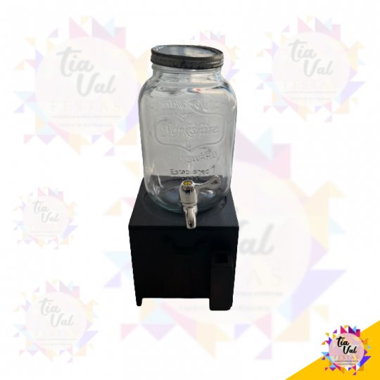 SUQUEIRA COM BASE DE MADEIRA 03 LITROS