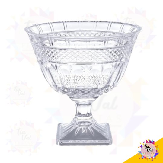 TAÇA CENTRO DE MESA CRISTAL 25 X 26 CM