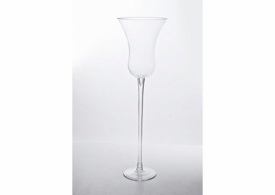 VASO TAÇA  - VIDRO ALTA ((MENOR))