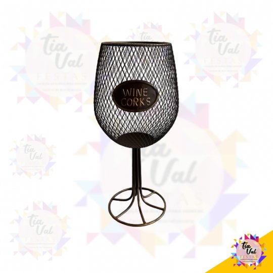 TAÇA VINHO DECORATICA  - GRANDE