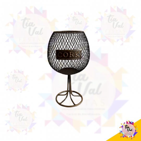 TAÇA VINHO DECORATICA  -  PEQUENA