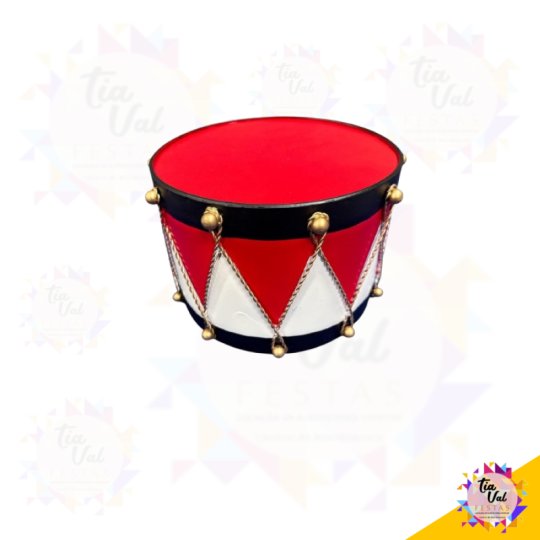 TAMBOR VERMELHO /  BRANCO - CIRCO - NATAL