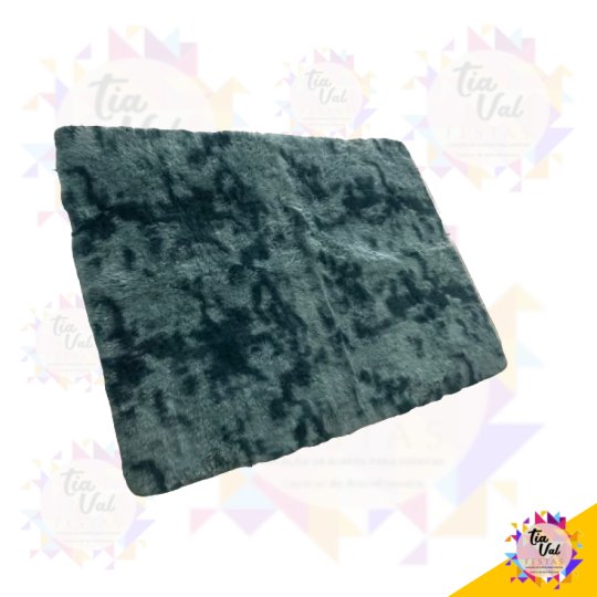 TAPETE FELPUDO AZUL CLARO - MESCLADO 1,50M X 2M