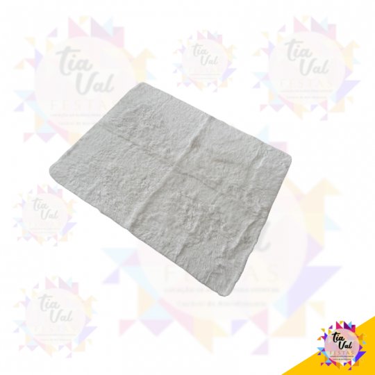 TAPETE FELPUDO BRANCO - 1,50M X 2M