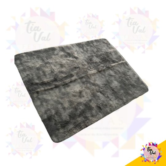 TAPETE FELPUDO CINZA MESCLADO - 1,50M X 2M