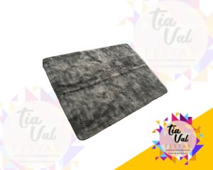 Foto de TAPETE FELPUDO CINZA MESCLADO  - 1,50M X 2M