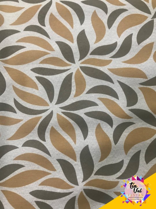 TAPETE FOLHAS BEGE 2,50M X 1,43M