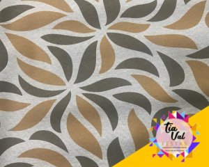 Foto de TAPETE FOLHAS BEGE 2,50M X 1,43M